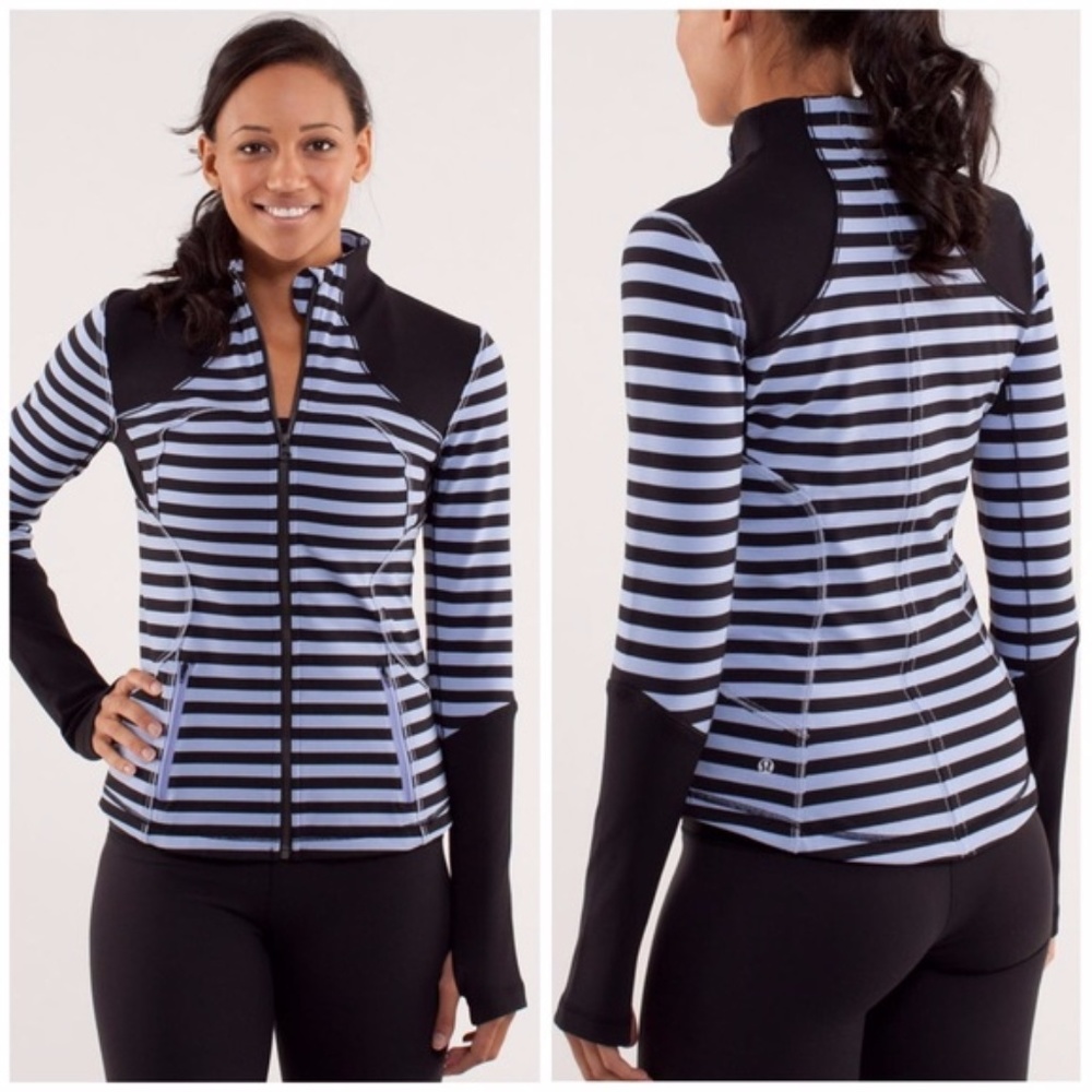 Lululemon striped full zip jacket