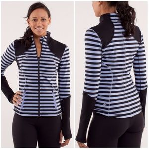 Lululemon striped full zip jacket