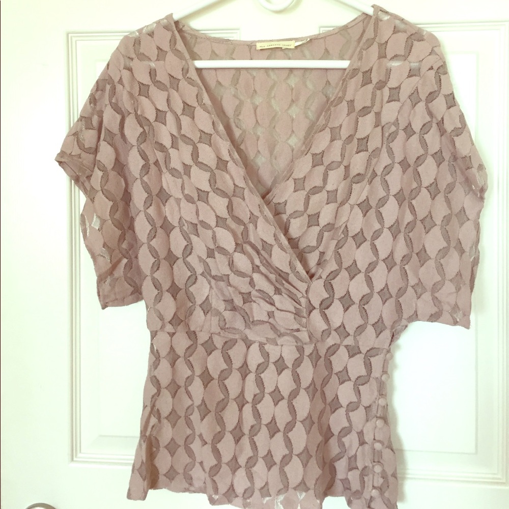 Crossover blouse from Anthropologie