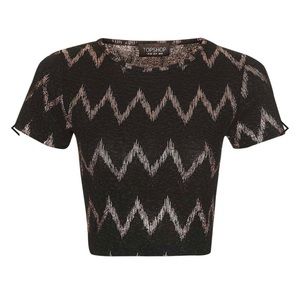 GWA13 - Topshop ZigZag Crop Top