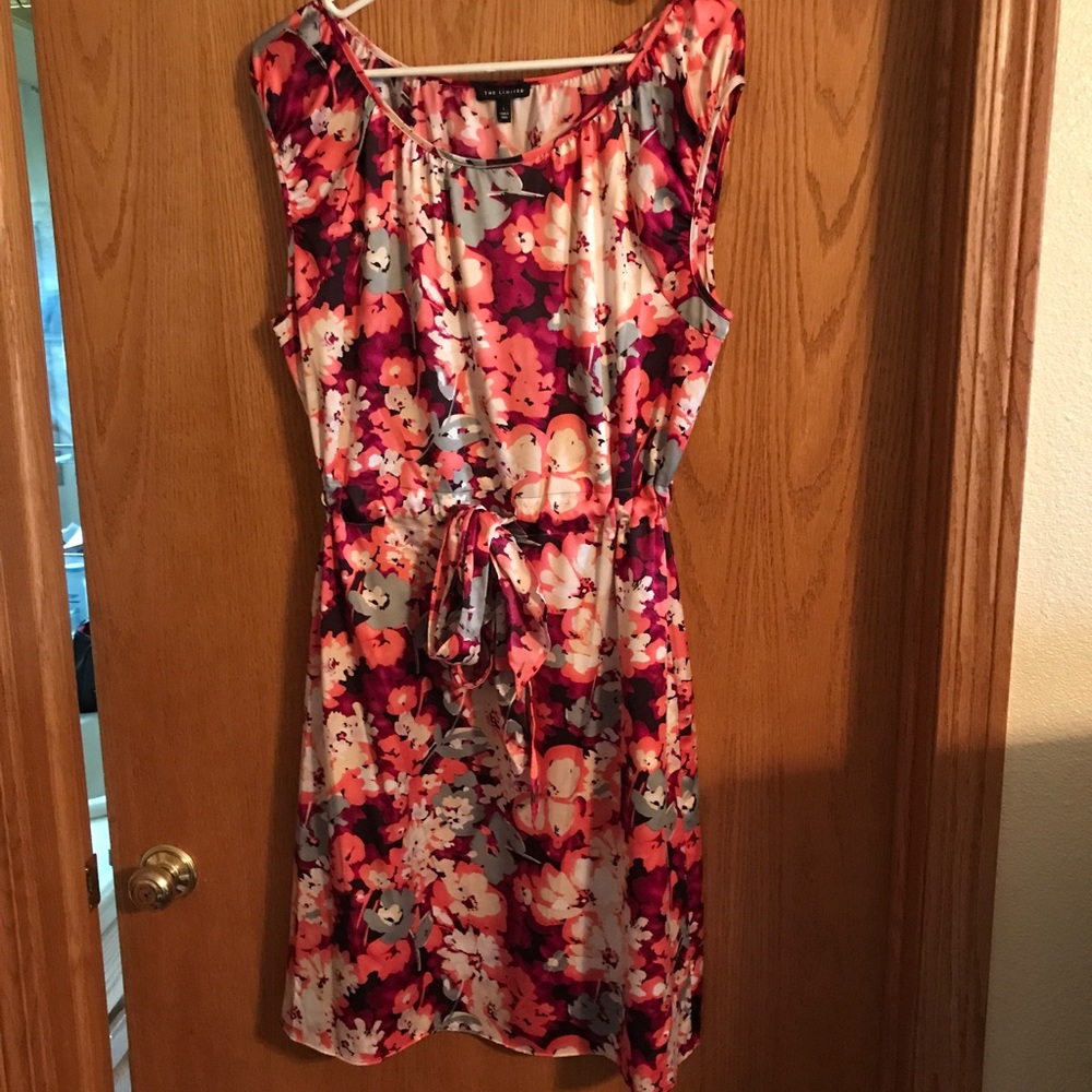 Silky print dress