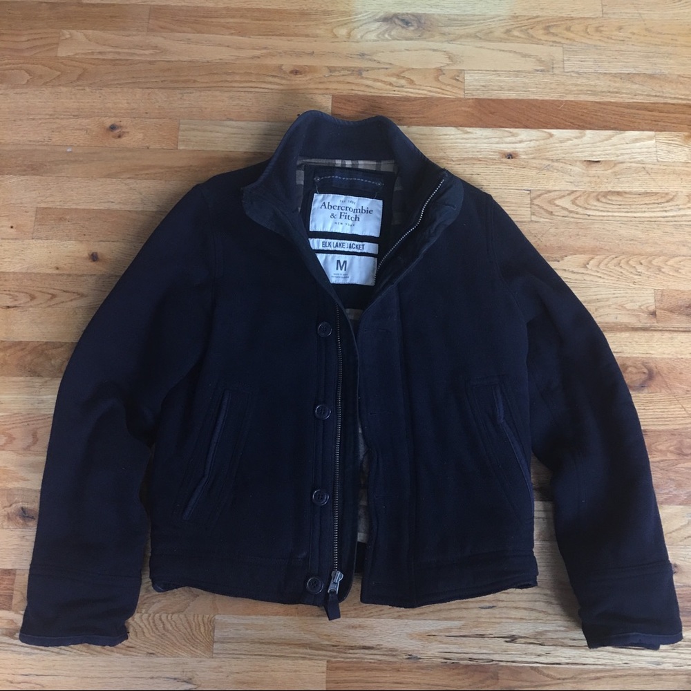 A&F Navy Heavyweight Jacket