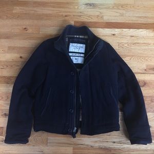 A&F Navy Heavyweight Jacket