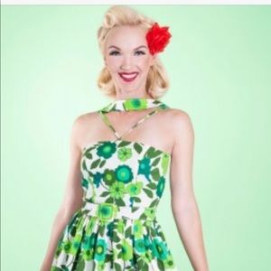 Tatyana green floral swing dress 4xl