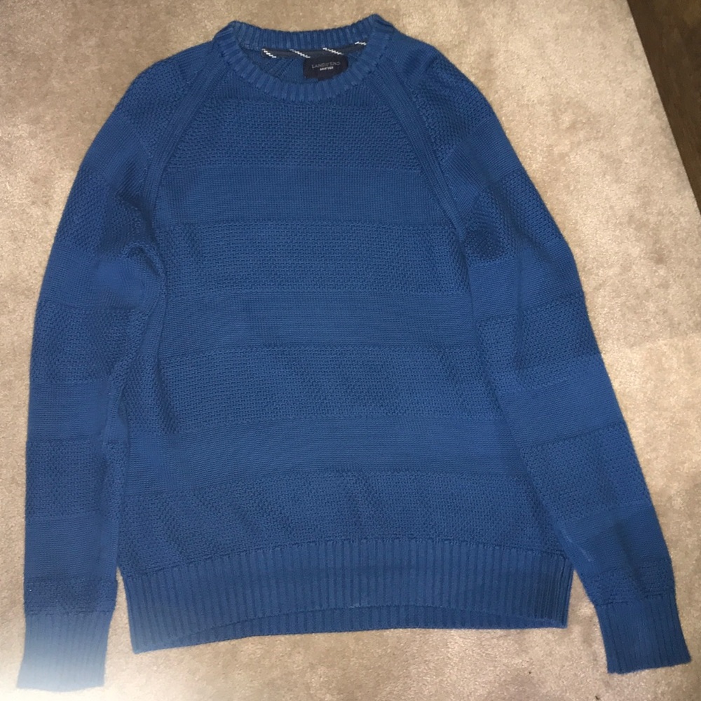 Land’s End Blue Knotted Sweater