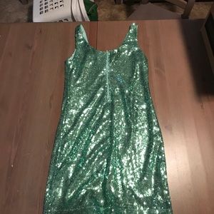 Green sparkle mermaid Halloween dress costume