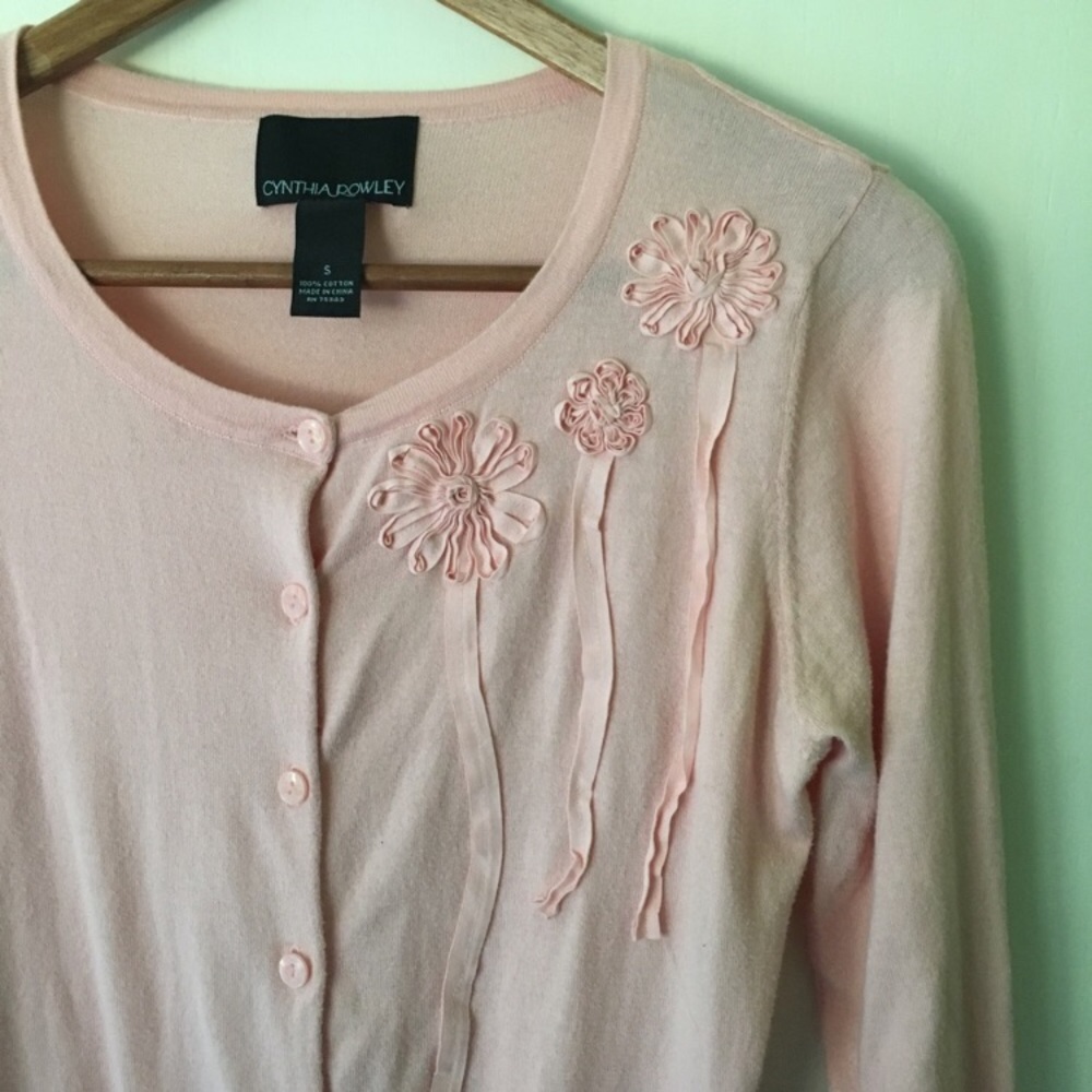 Last Chance! Cynthia Rowley/Ribbon detail cardigan