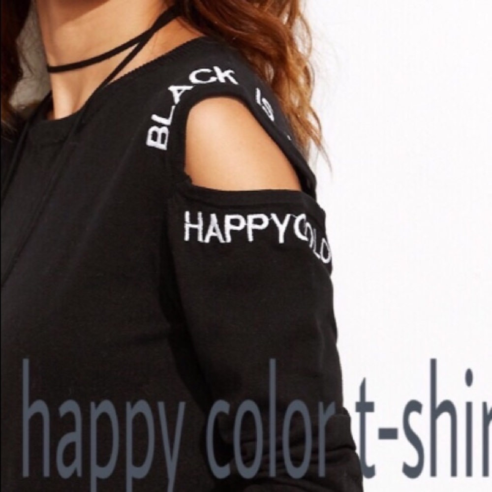 Black is my colour sweatshirt/sweater material