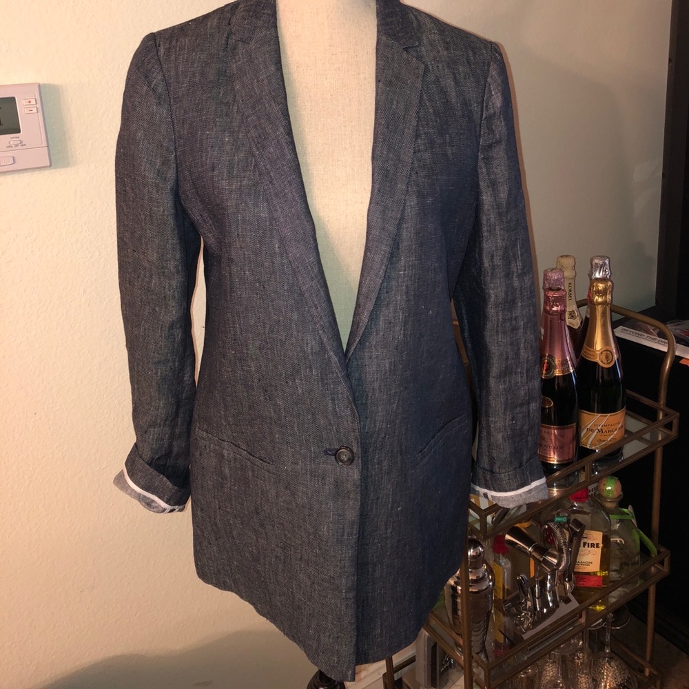 Banana Republic denim like blazer