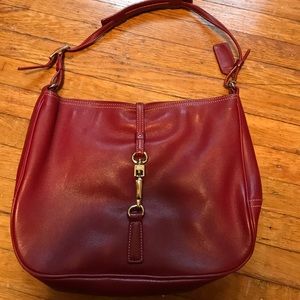 Authentic Red Coach Purse
