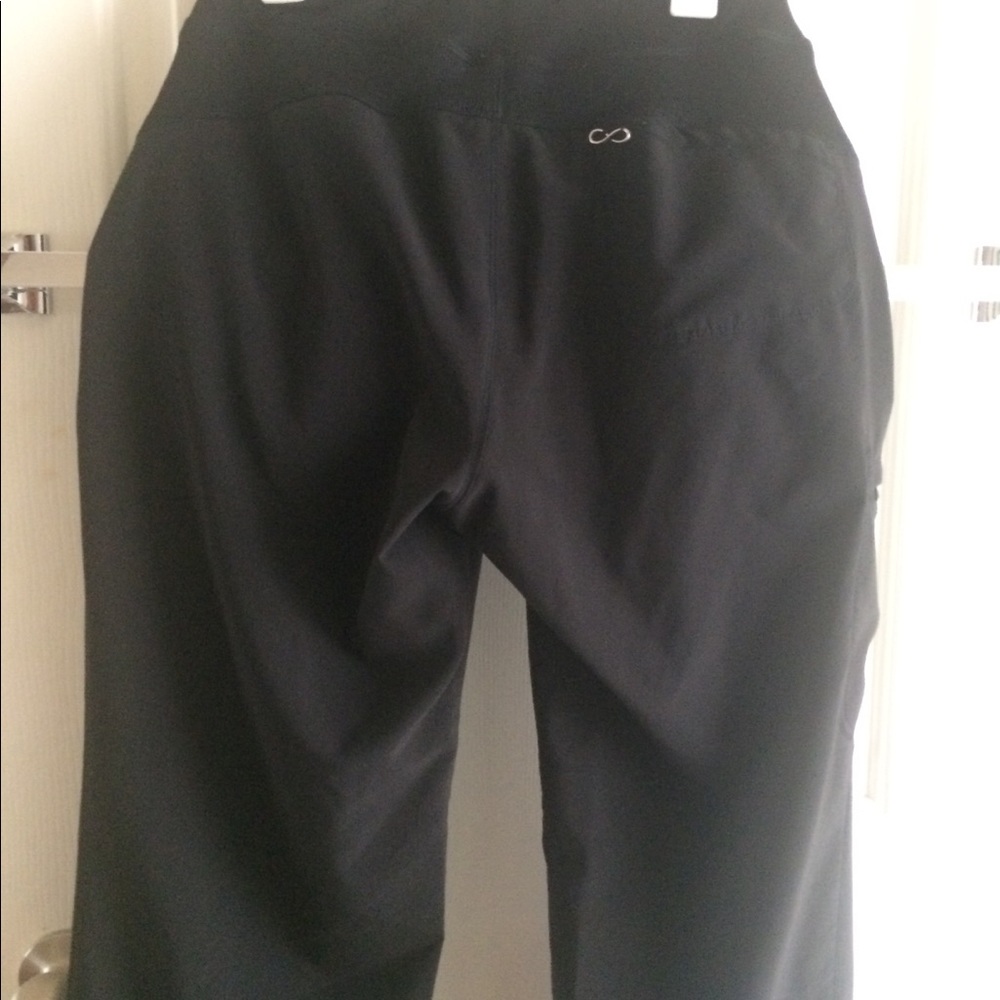 Black cargo scrubs pants