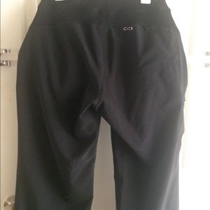 Black cargo scrubs pants