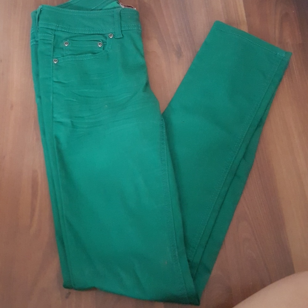 Green Skinny Pants
