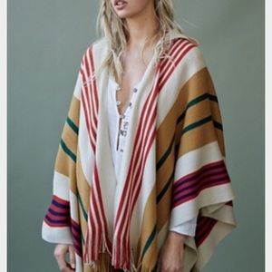 Free People Back Bay Hooded Kimono