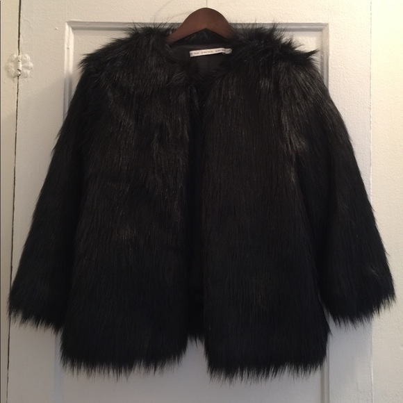 & Other Stories Jackets & Blazers - Faux Fur Black Jacket &Other Stories
