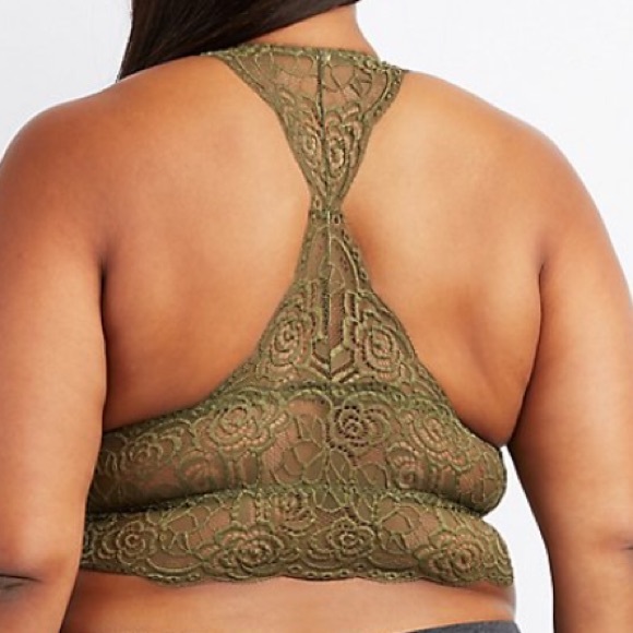 BLACK lace longline bralette - Picture 2 of 2