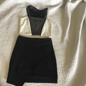 Crop top and skirt 2 piece dress outfit!