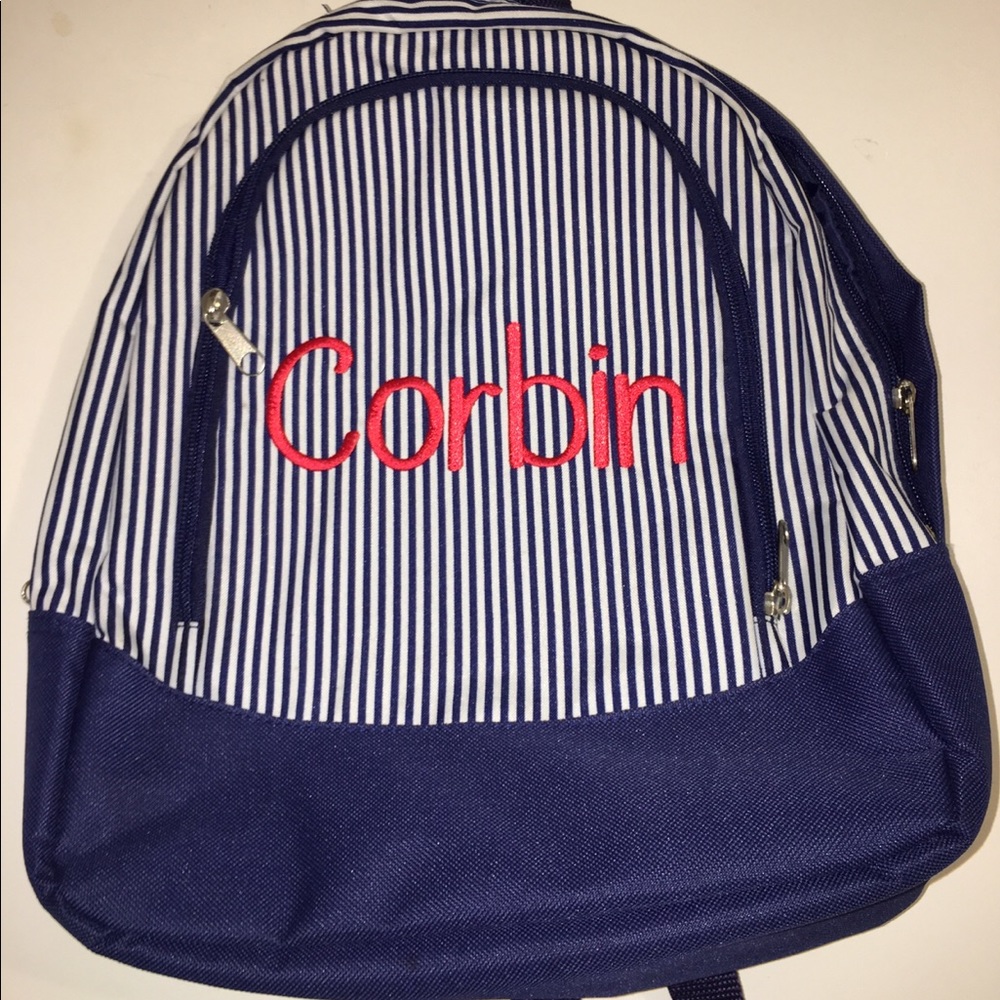 Embroidered backpack