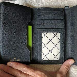 Kate Spade black leather wallet