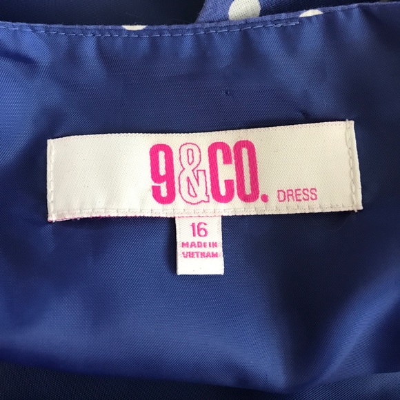 Blue Polka-dot dress - Picture 4 of 4