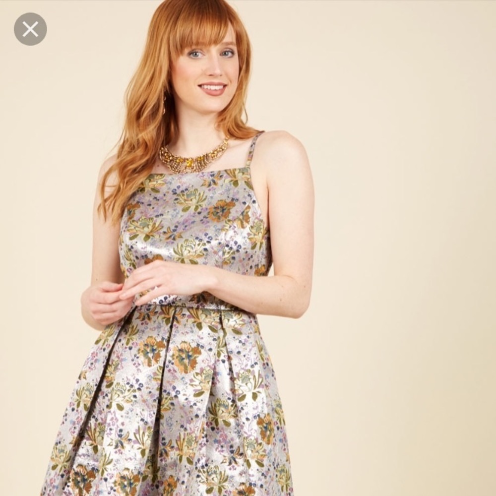 Ritz and Wisdom Brocade Dress