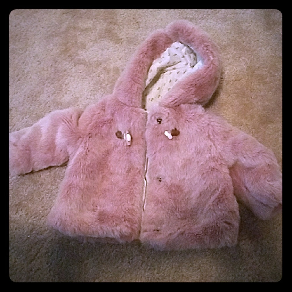 Zara fur coat for baby girl