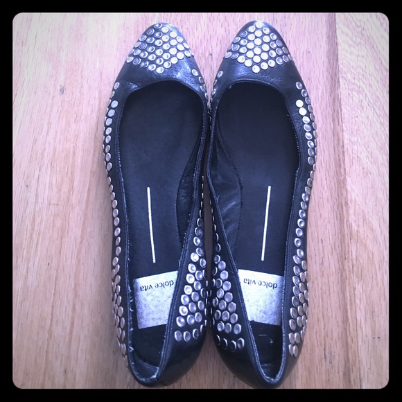 Dolce Vita Studded Flats - Picture 1 of 5