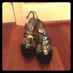 Athena Alexander navy blue heels