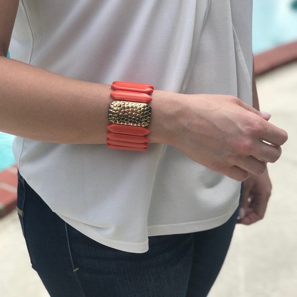 Gorgeous Orange and Gold Color Bracelet ✨