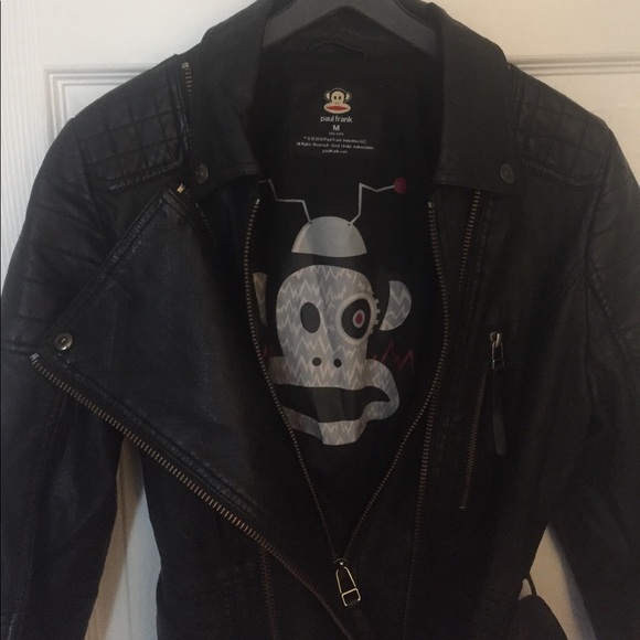 Basil belted leather biker jacket - Picture 4 of 8