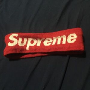 Red supreme headband