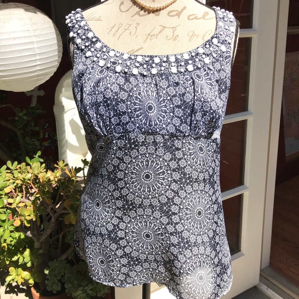 Navy and white shell