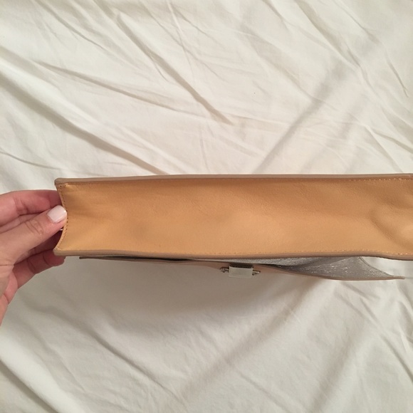 Proenza Schouler Lunchbox cream and silver clutch - Picture 5 of 8
