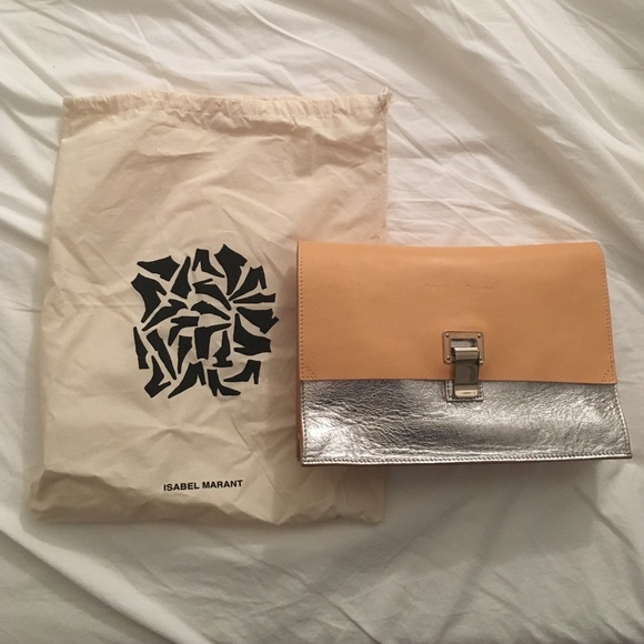 Proenza Schouler Lunchbox cream and silver clutch - Picture 8 of 8