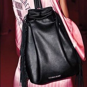 Victoria's Secret Leather Fringe Backpack