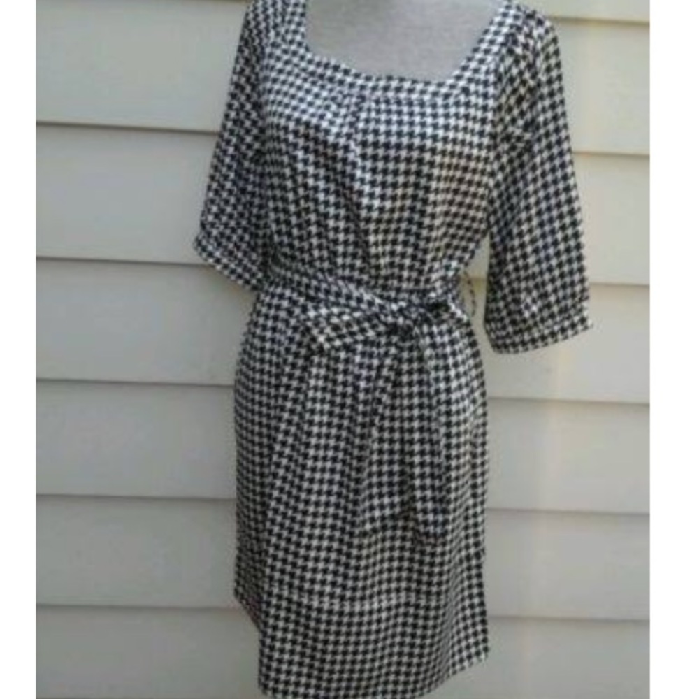 Houndstooth Dress by Lapis from Anthropologie