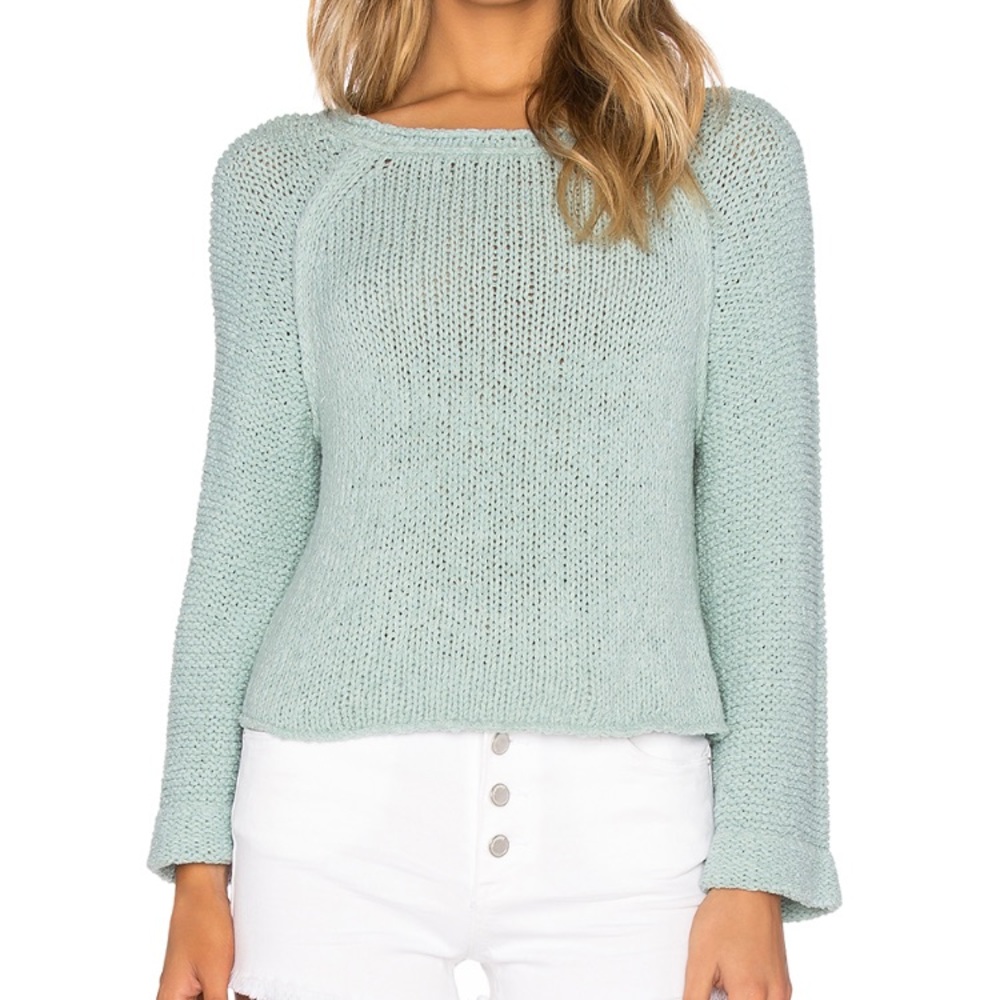 Free People Endless Stories Sweater/Sea Spray - S - Picture 3 of 6