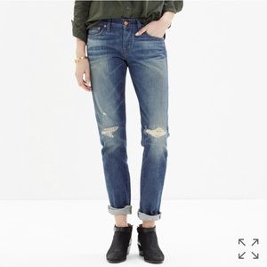 Madewell Rivet and Thread Slim Boyjean Sz 27