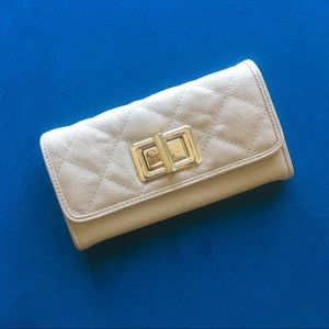 Faux Leather Quilted Wallet - Never Used