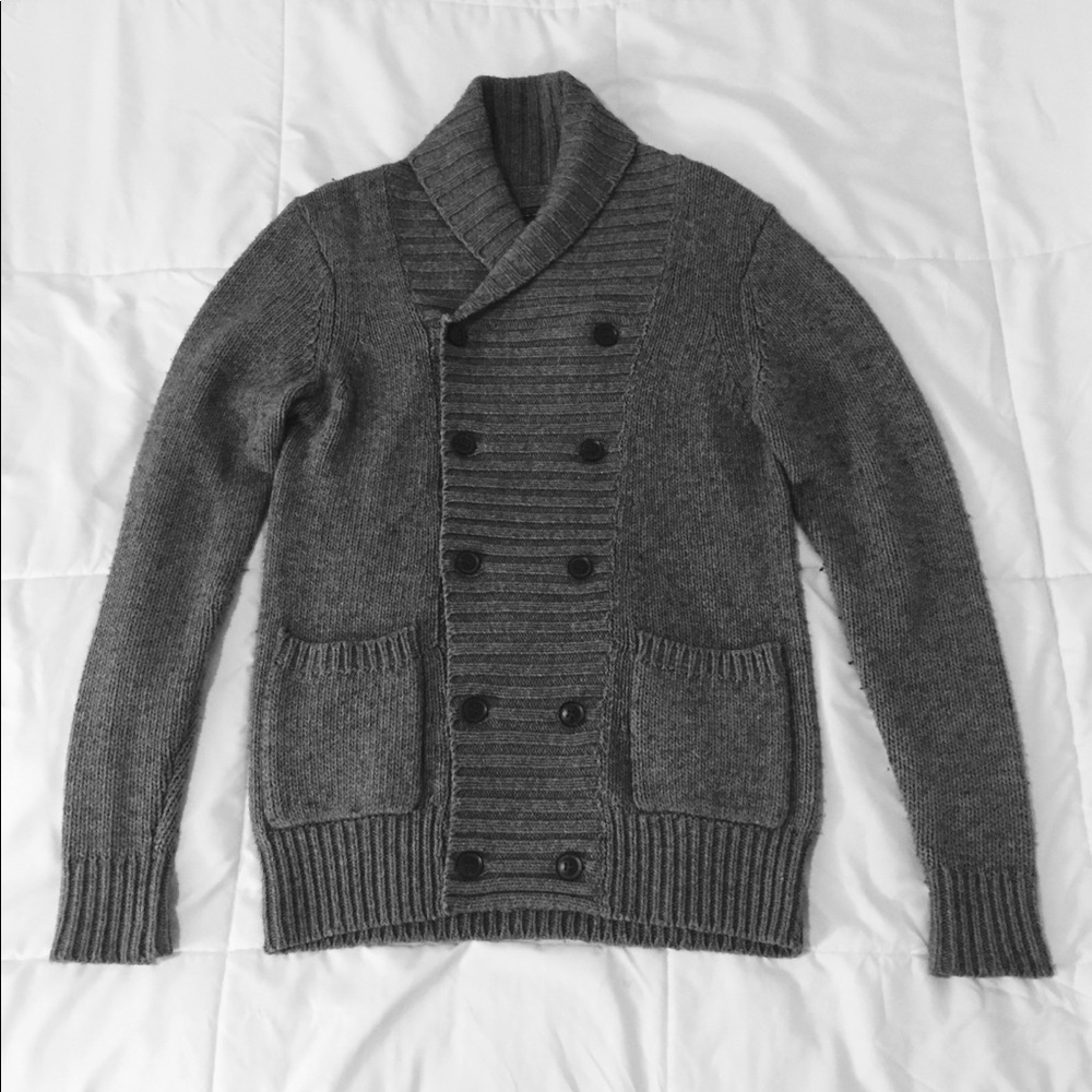 All Saints XS Double Breasted Shawl Cardigan