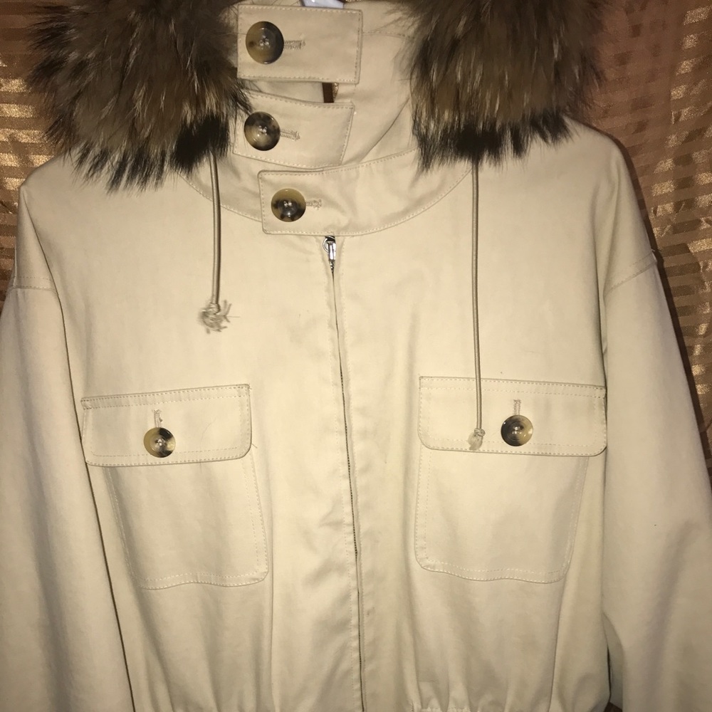 Mens Valentino Fur lined Parka