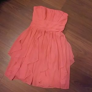 Gorgeous David's Bridal Coral Dress