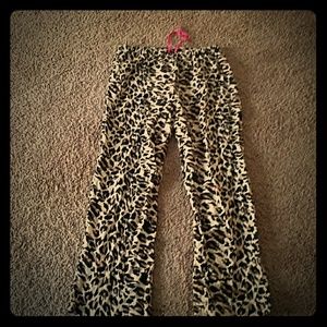 Betsy Johnson Animal Print Pajama Bottoms