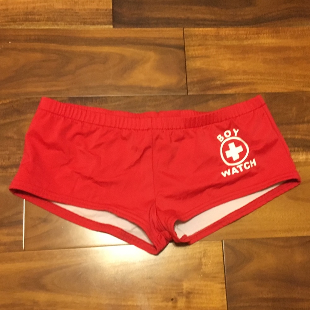 “Boy Watch” Swim Bottoms