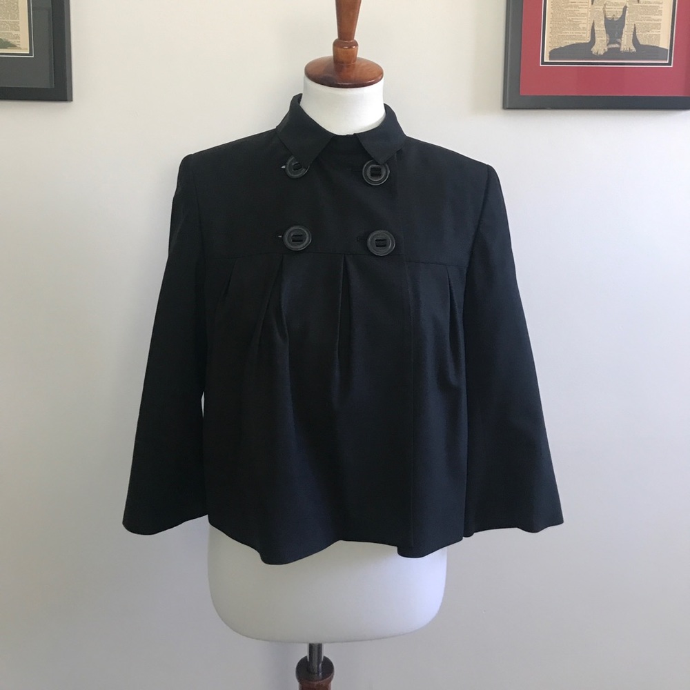 Trendy cropped Laundry black jacket