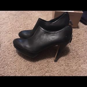 Franco Sarto black leather booties