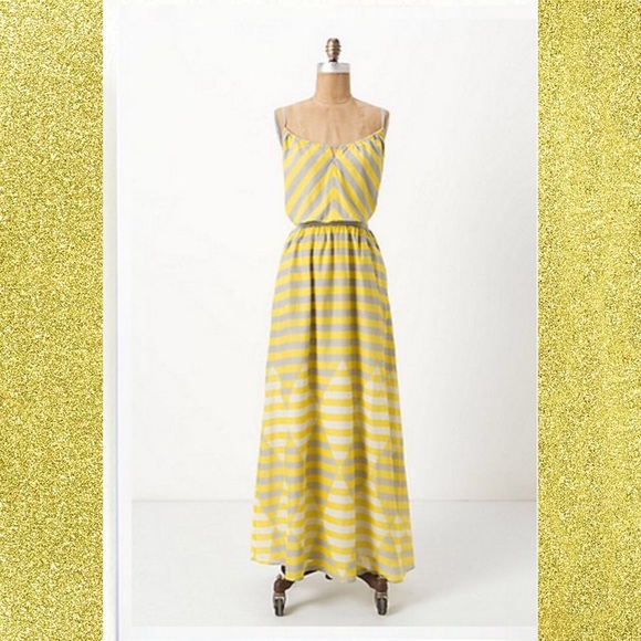 Anthropologie Dresses & Skirts - {Anthropologie} Diamond Rays Maxi Chemise Dress