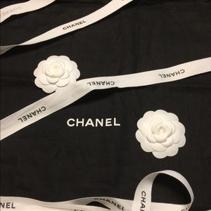 Chanel large dust bag with 2 Camille 🌸 &ribbon