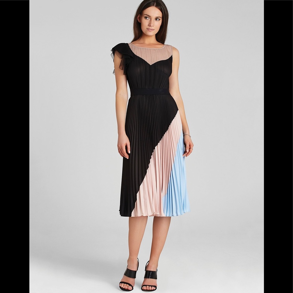 BCBG Ciara Coloroblock Dress S