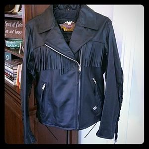Women's Harley Davidson fringe leather jacket